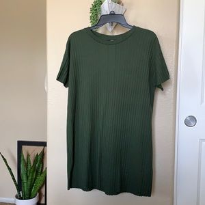 RIBBED FOREVER 21 TSHIRT DRESS